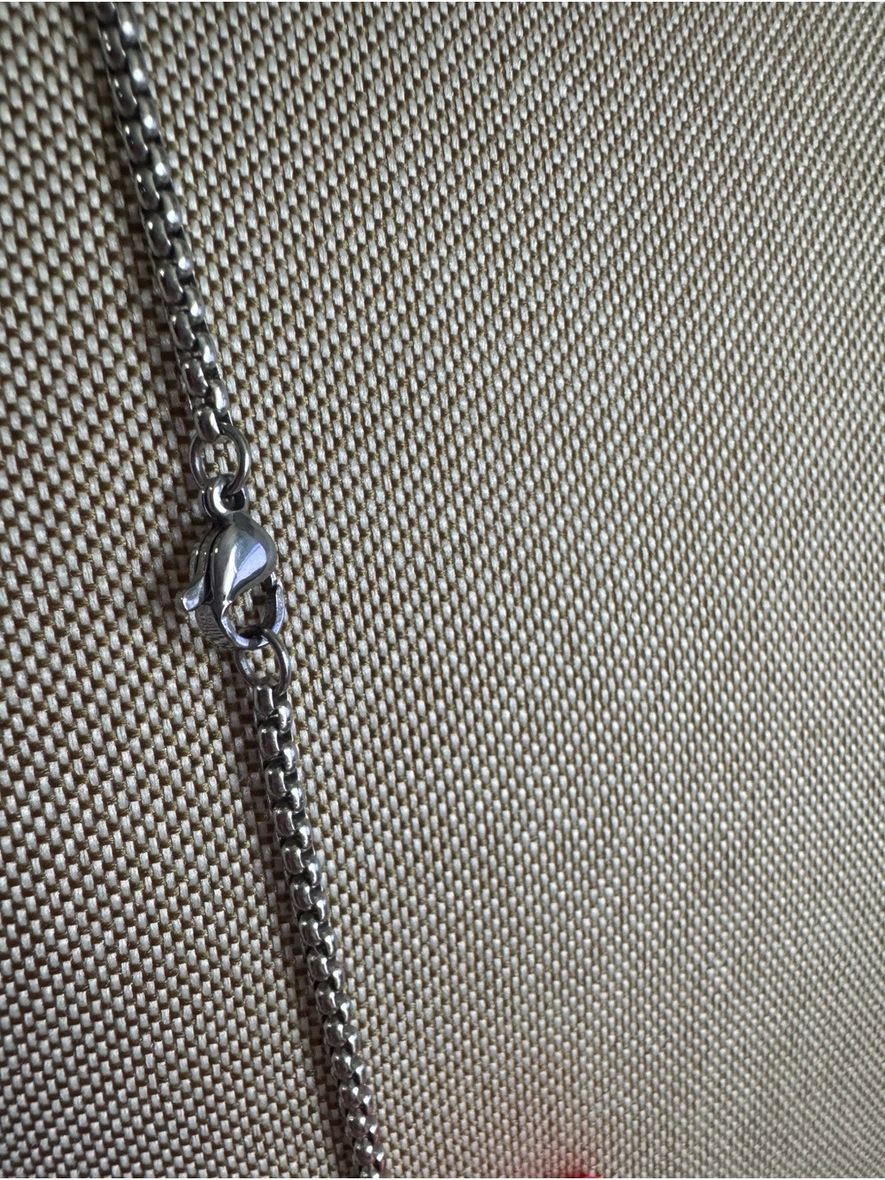 Stainless Steel Box Chain with initial “A” - Picture 3 of 3